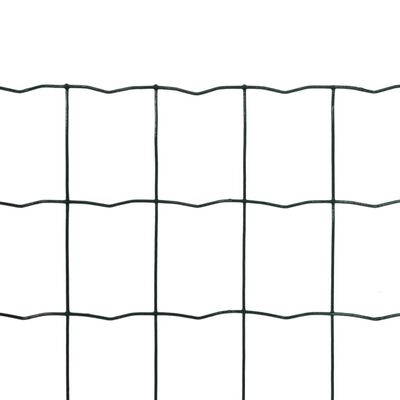 vidaXL Euro Fence Steel 25x1.2 m Green