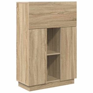 vidaXL Desk Sonoma Oak 71.5 x 31.5 x 106.5 cm Engineered Wood