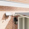 vidaXL Awning with Manual White 4.5 x 3.5 m Metal