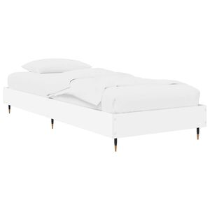 vidaXL Bed Frame White 80 x 200 cm Engineered Wood
