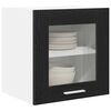 vidaXL Hanging Cabinet 2 pcs Black Oak 40 x 31 x 40 cm Engineered Wood