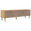 vidaXL TV Cabinet SENJA Rattan Look Brown 158x40x49cm Solid Wood Pine