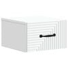 vidaXL Wall-Mounted Bedside Cabinet White 34.5 x 33 x 20 cm