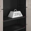 Keter Low Storage Cabinet Pro Black and Grey