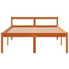 vidaXL Senior Bed without Mattress Wax Brown 140x200 cm Solid Wood Pine