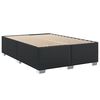 vidaXL Box Spring Bed with Mattress Black 140x190 cm Faux Leather