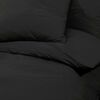 vidaXL Duvet Cover Set Black 140x200 cm Light-weight Microfiber