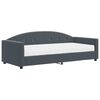 vidaXL Daybed with Mattress Dark Grey 90x190 cm Velvet