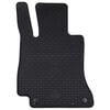 vidaXL Car Mat 4 pcs Black Rubber