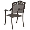 vidaXL Garden Chair 2 pcs Bronze 55 x 56.5 x 91cm Aluminium