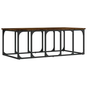 vidaXL Coffee Table Smoked Oak 100x50x35.5 cm Engineered Wood