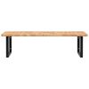 vidaXL Basin Shelf Wall Mounted Steel and Solid Wood Oak