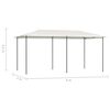 vidaXL Gazebo 2.98x5.3x2.59 m Cream 160 g/m²