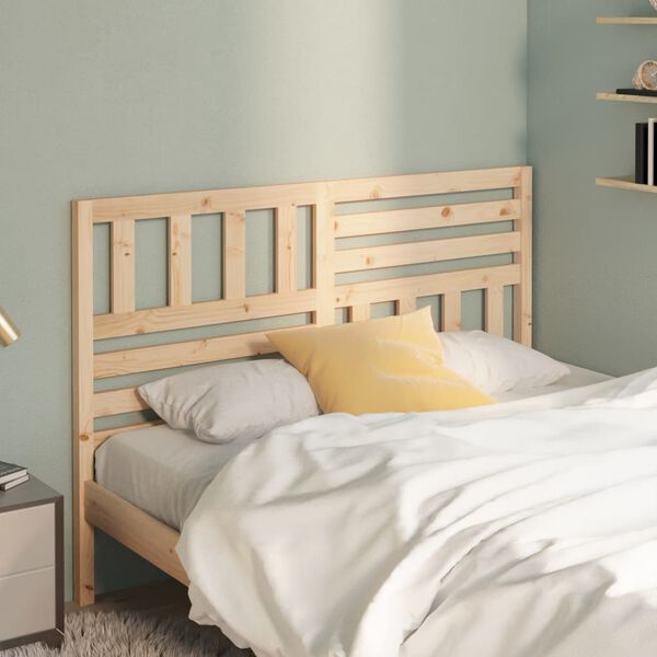 vidaXL Bed Headboard 156x4x100 cm Solid Wood Pine