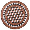 vidaXL Mosaic Bistro Table Brown 60cm Ceramic