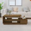 vidaXL Coffee Table Honey Brown 120x50x40.5 cm Solid Wood Pine