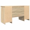 vidaXL Desk with Drawer Sonoma oak 140 x 49 x 76 cm Engineered wood