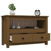 vidaXL TV Cabinet Honey Brown 79x35x52 cm Solid Wood Pine
