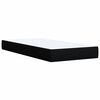 vidaXL Box Spring Bed with Mattress Black 100x200 cm Fabric
