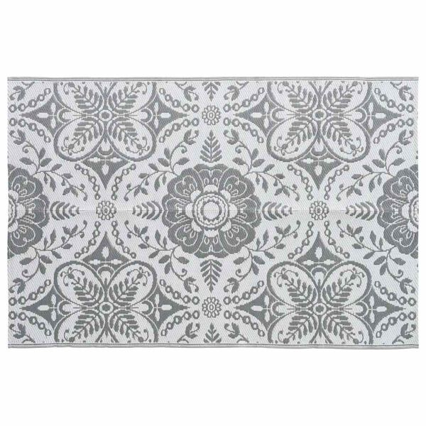 vidaXL Outdoor Carpet ARAKIL Light Grey 190x290 cm PP