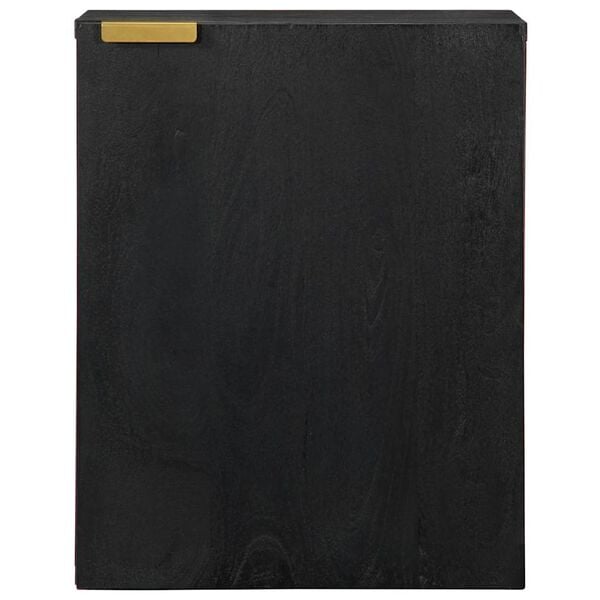 vidaXL Bathroom Hanging Cabinet Black 38x33x48 cm Engineered Wood