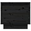 vidaXL Bedside Cabinets 2 pcs Black 35x34x32 cm Solid Wood Pine