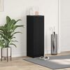 vidaXL Shoe Cabinet Black oak 29.5 x 35 x 101 cm Engineered Wood