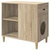 vidaXL Cat House Sonoma 72 x 42.5 x 70 cm Engineered Wood