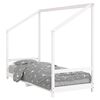 vidaXL Kids Bed Frame White 80x200 cm Solid Wood Pine