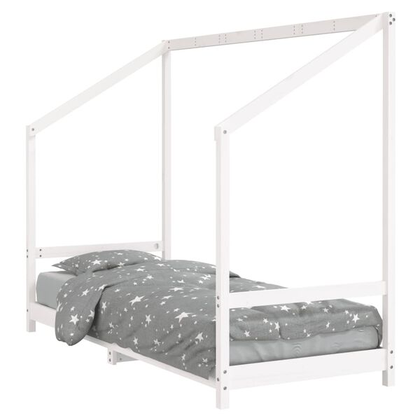 vidaXL Kids Bed Frame White 80x200 cm Solid Wood Pine