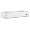 vidaXL Day Bed without Mattress White 90x190 cm Single Single Solid Wood Pine