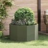 vidaXL Planter Olive Green 90 x 90 x 50 cm Steel