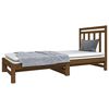 vidaXL Pull-out Day Bed without Mattress Honey Brown 2x(90x190) cm