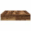 vidaXL Storage Bed Frame Old Wood 140 x 200 cm Engineered Wood