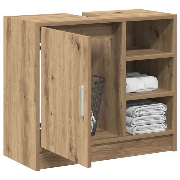 vidaXL Bathroom Cabinet Artisan Oak 63 x 29 x 55 cm Engineered wood