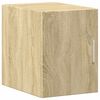 vidaXL Slim Storage Cabinet Sonoma Oak 30x42.5x225 cm Engineered Wood