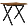 vidaXL Live Edge Dining Table 80 x 80 x 75 cm Solid Acacia Wood