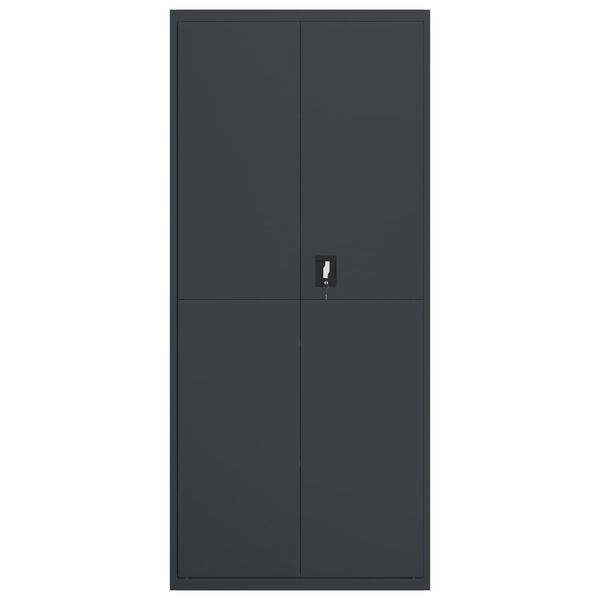 vidaXL File Cabinet Anthracite 90x40x200 cm Steel