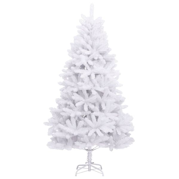 vidaXL Artificial Hinged Christmas Tree with Stand White 270 cm
