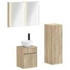 vidaXL Bathroom Furniture Set 4 pcs Sonoma Oak