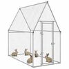 vidaXL Chicken Cage Silver 200x100x190 cm Galvanised Steel