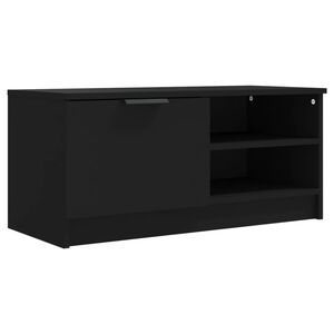 vidaXL TV Cabinet Black 80x35x36.5 cm Engineered Wood