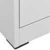 vidaXL Filing Cabinet Light Grey 46x62x164 cm Steel