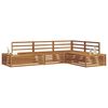 vidaXL Outdoor Sofa Set 4 Piece Natural Solid Acacia Wood