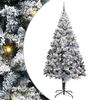 vidaXL Artificial Christmas Tree with 300 LEDs with Stand White 240 cm