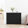 vidaXL Sideboard Black Oak 90.5 x 30 x 70 cm Engineered Wood