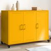 vidaXL Sideboard Mustard Yellow 100.5x39x72 cm Steel