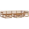 vidaXL Outdoor Sofa Set 7 pcs Natural Solid Acacia Wood