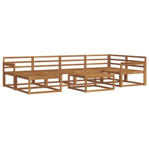 vidaXL Outdoor Sofa Set 7 pcs Natural Solid Acacia Wood