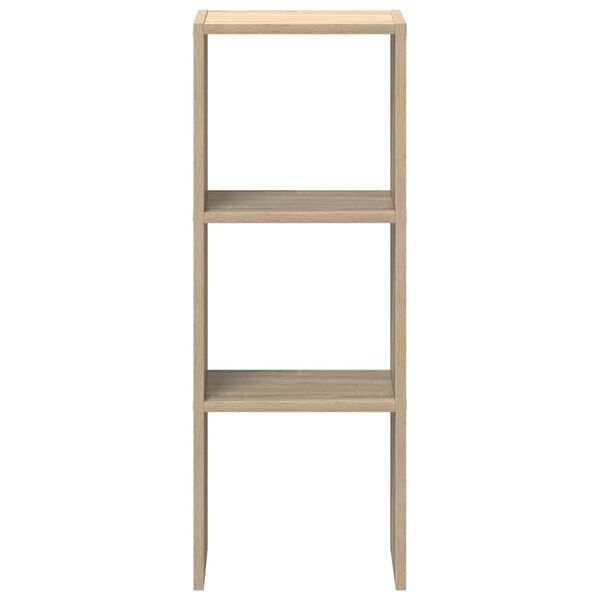 vidaXL Bookcase Stackable Sonoma Oak 30x30x80 cm Engineered Wood